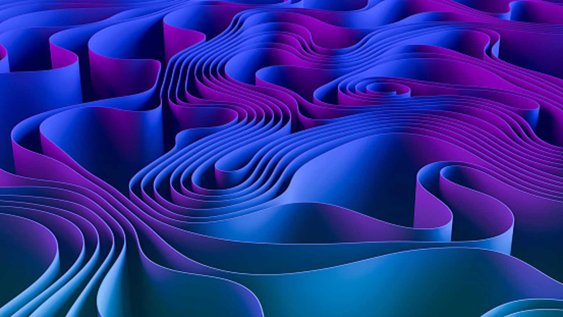1920x1080 Purple Shade Wavy Lines Art Pattern Abstraction HD Abstract Wallpaper