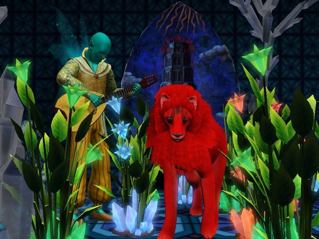 1024x768 I added the scarlet Lion from Azur and Asmar in my world for my One thousand and one night part. I don't know if this