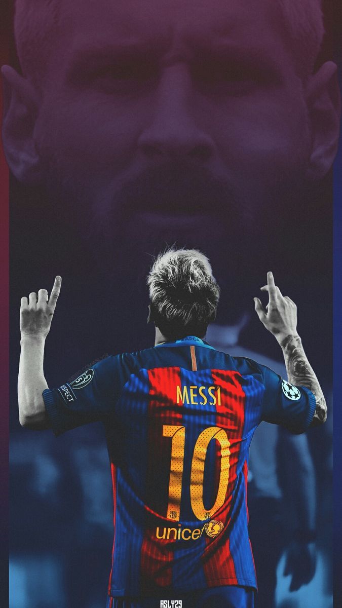 675x1200 Messi Celebration Mobile Wallpaper