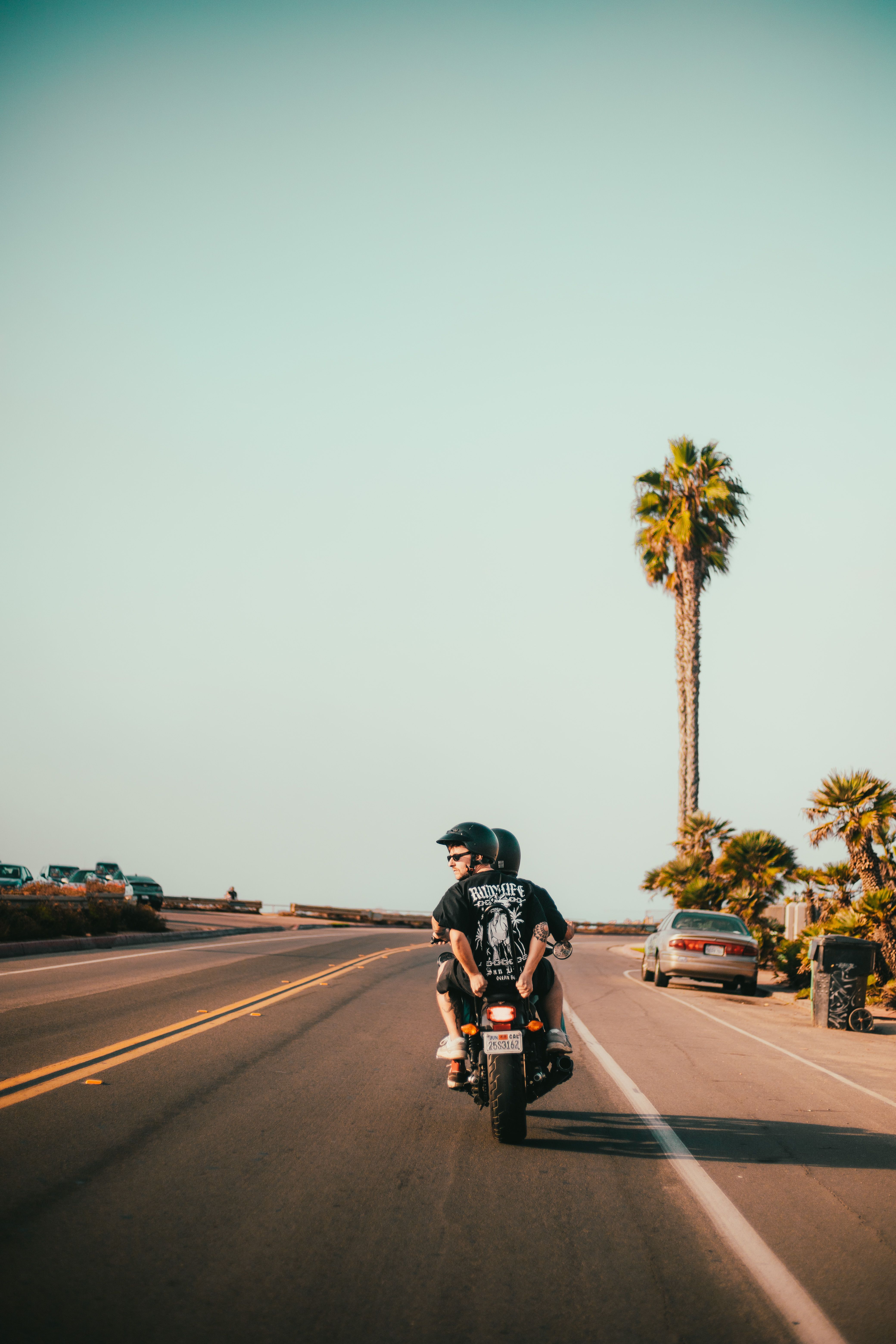 4160x6240 Person Riding Motorcycle on A Road Beside A Park · Free