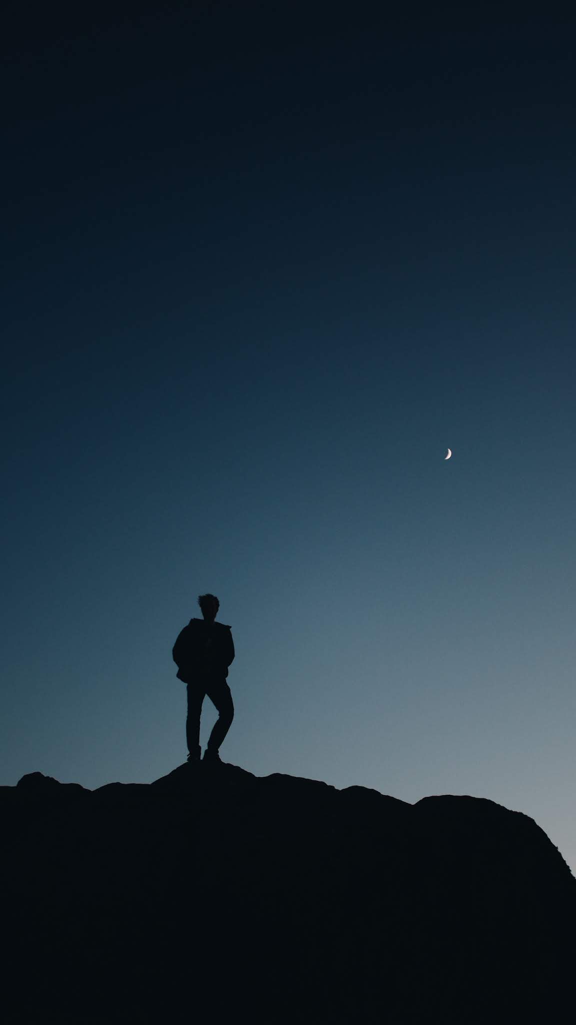 1152x2048 Adventure climb, mobile wallpaper, dark, sky, travel, hill Mobile Walls
