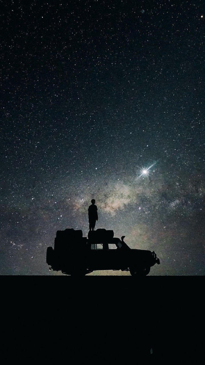 720x1280 Dark Silhouette Of Off Road Car 4K 5K HD Wallpaper