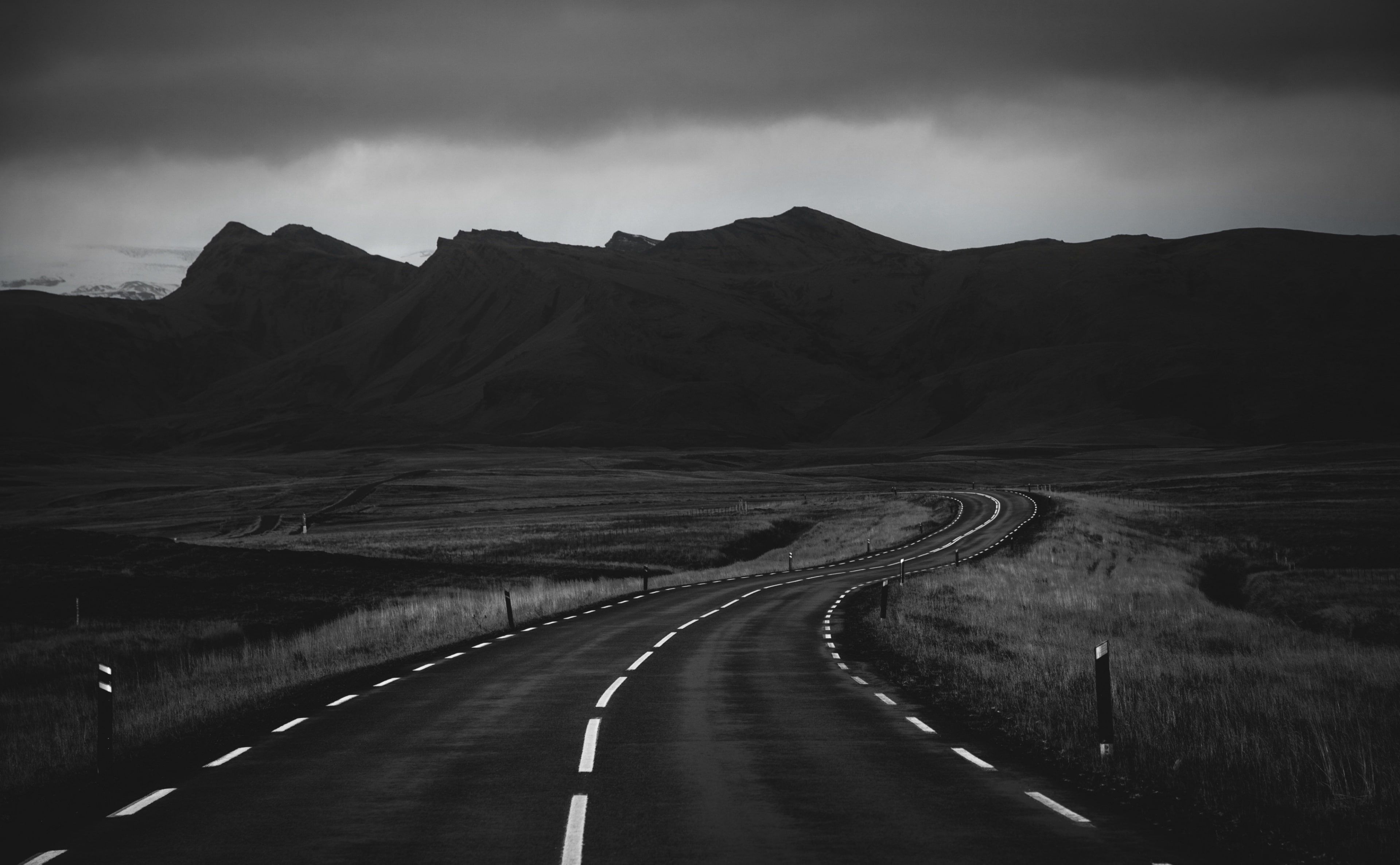 3840x2373 4k Dark Road Wallpaper