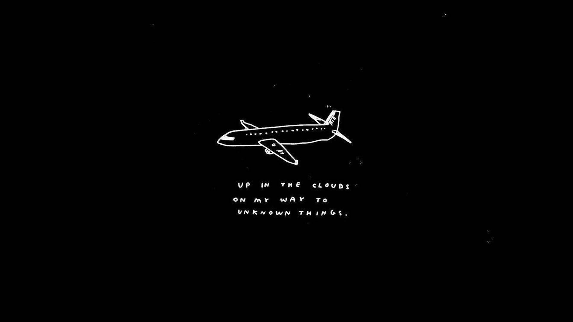 1920x1080 Download Travel Quotes Black Aesthetic Tumblr Laptop Wallpaper