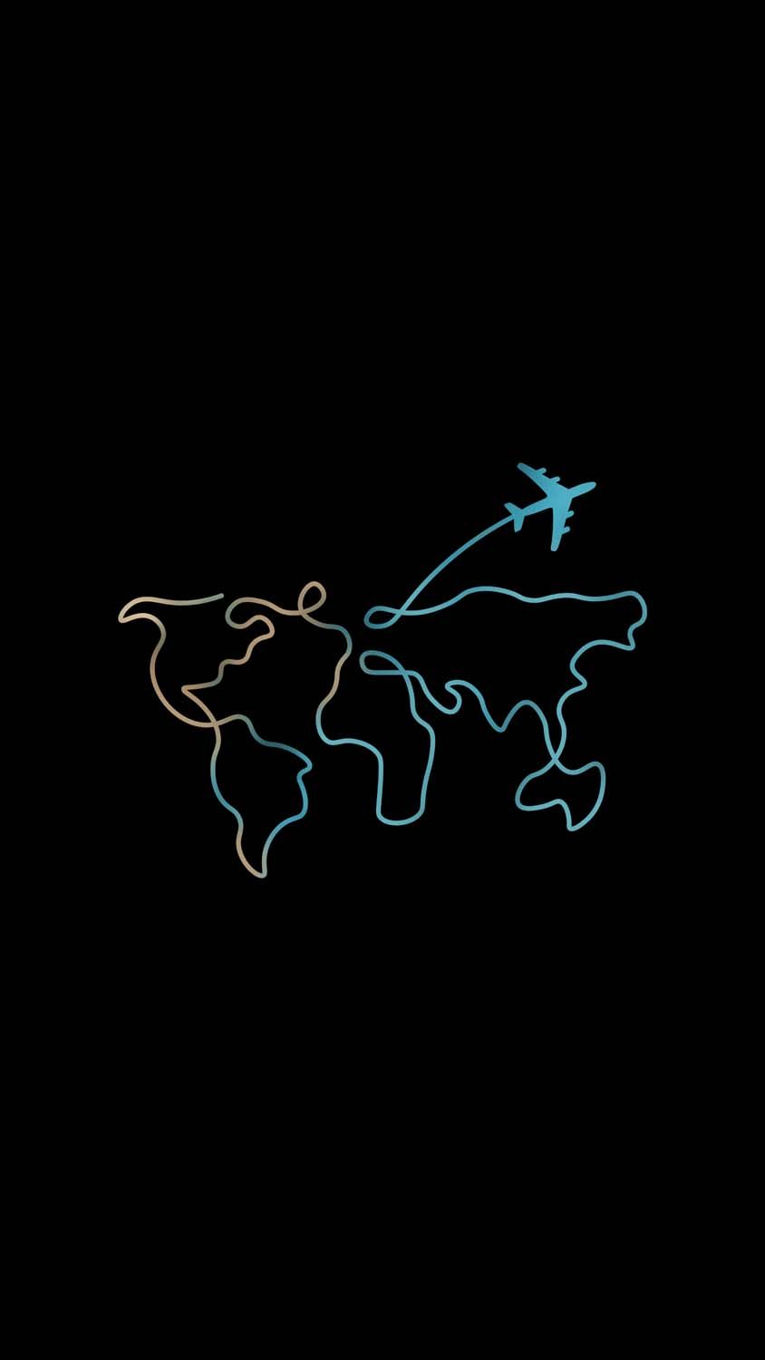 844x1500 Amoled Black Minimal Wallpaper
