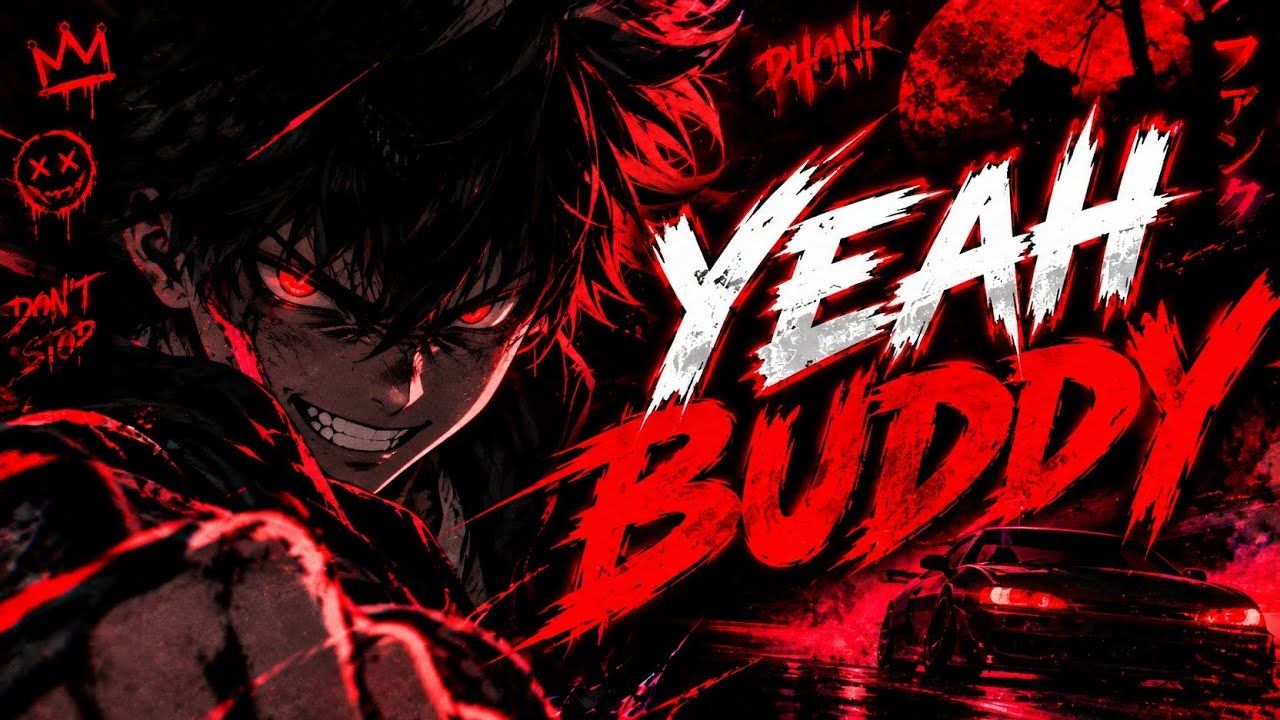1280x720 Yeah Buddy phonk. AI made. High drum, beats and bass