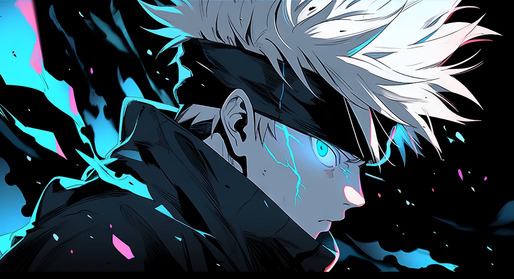 2184x1188 Satoru Gojo Acid Blue Eyes Jujutsu Kaisen Wallpaper, HD Anime 4K Wallpaper, Image and Background