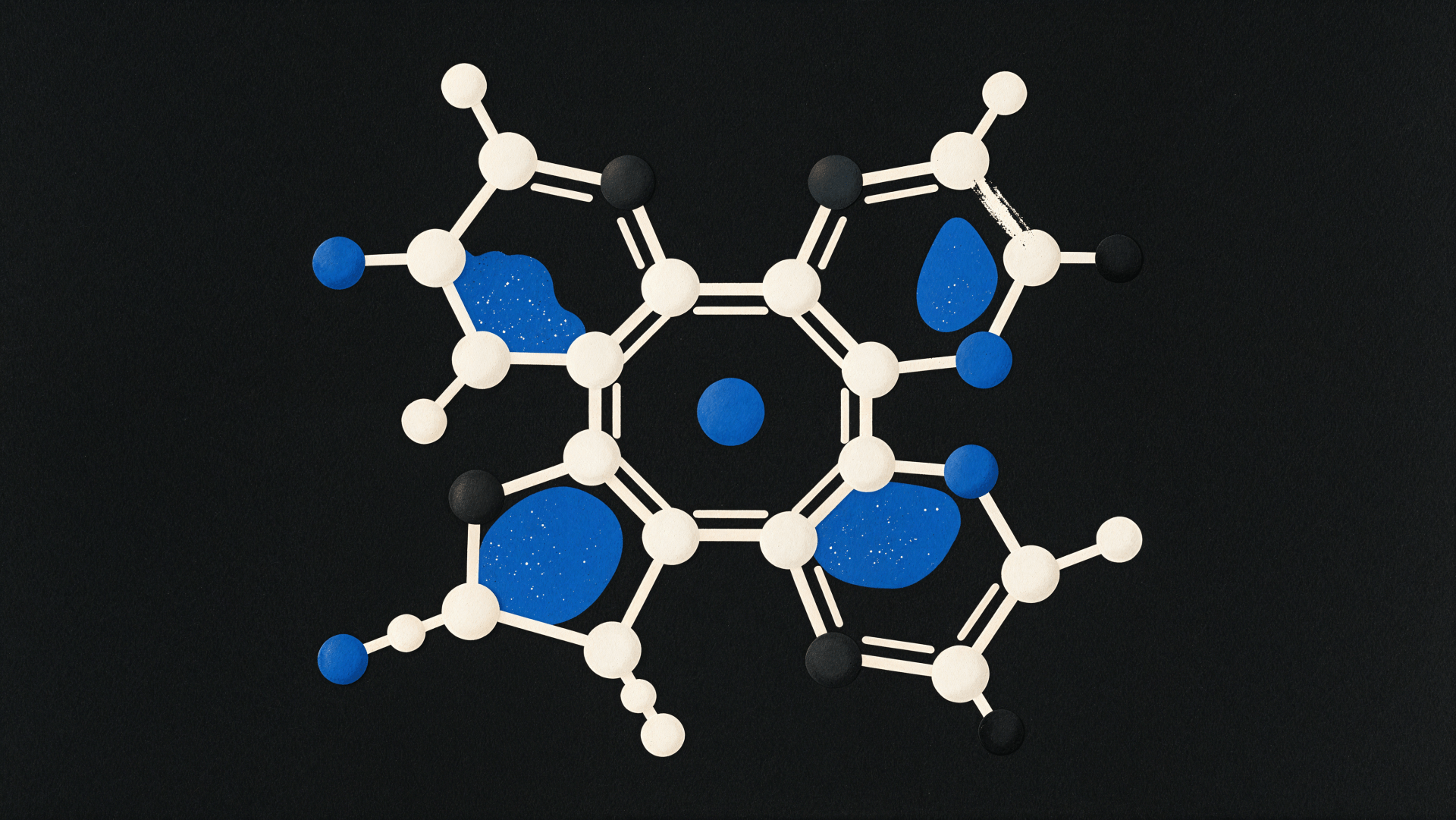1920x1081 4K Ultra HD Blue Molecular Structure Wallpaper