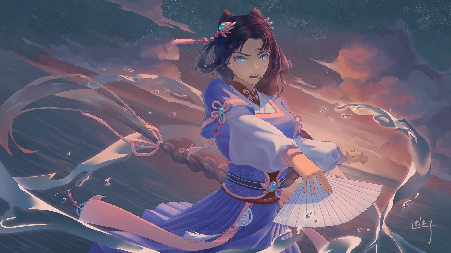 1920x1080 白铃。