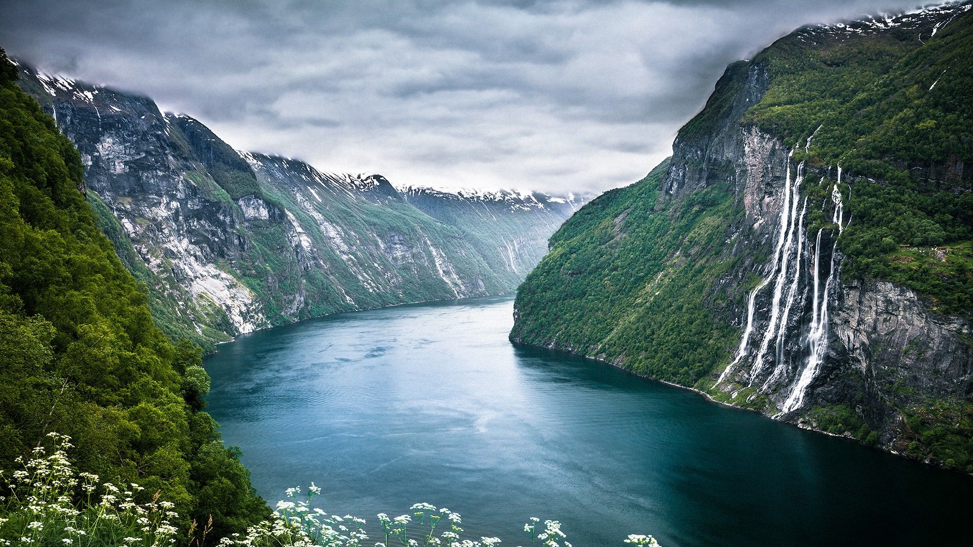 1920x1080 nature, Landscape, Mountains, Geiranger, Fjord, Norway Wallpaper HD / Desktop and Mobile Background