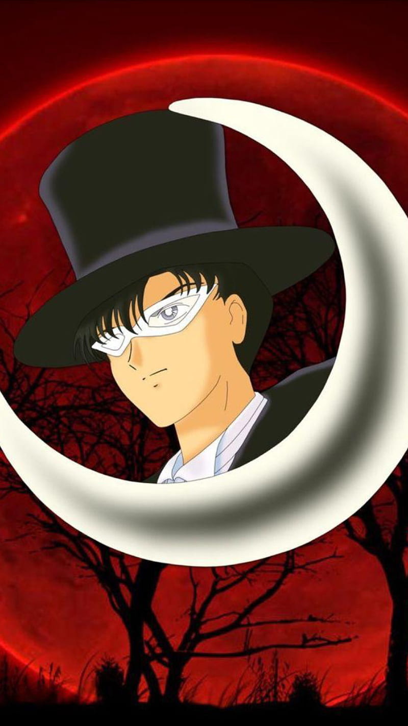 800x1422 Tuxedo Mask, moon, sailor, HD phone wallpaper