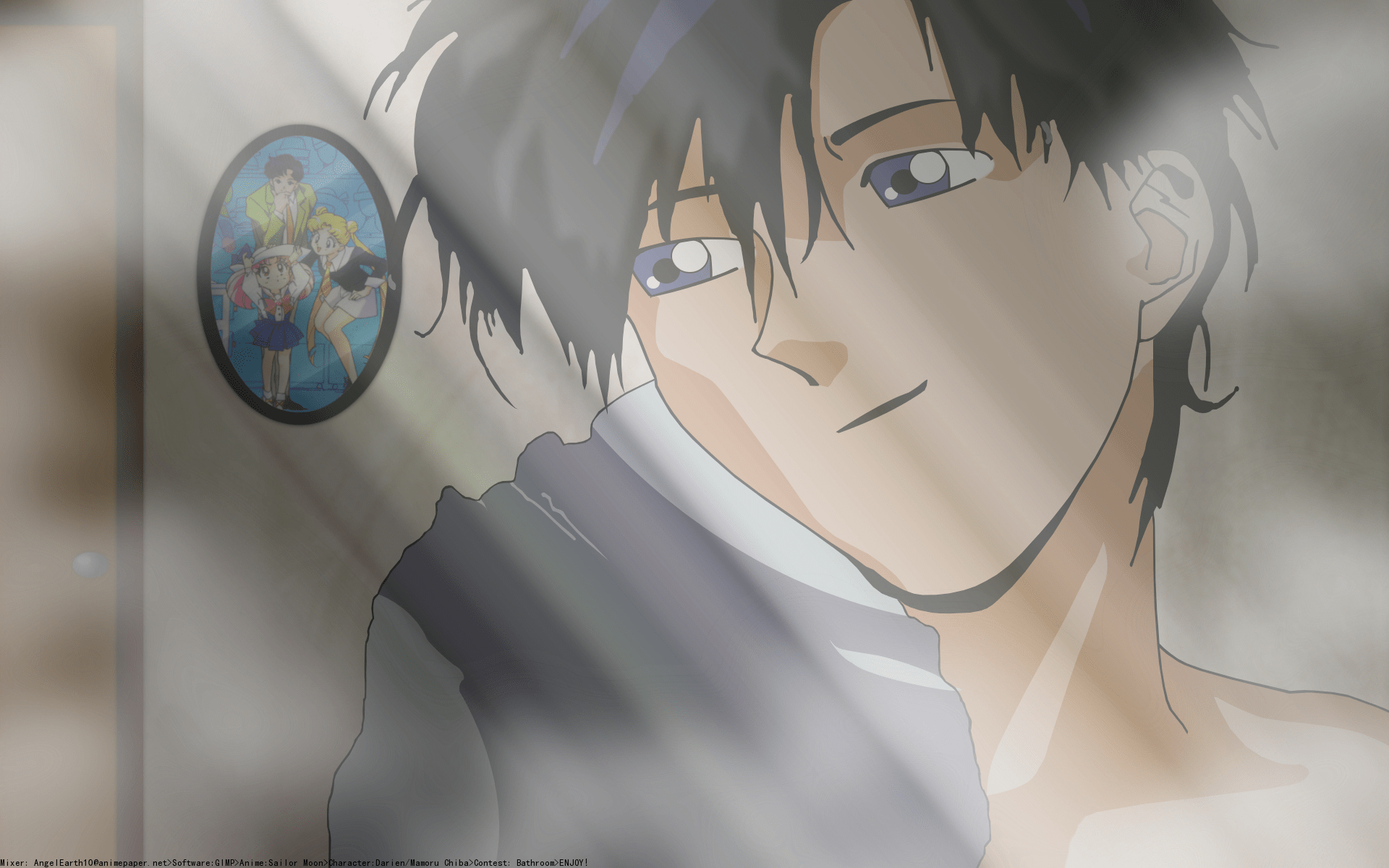 1920x1200 HD Anime Wallpaper: Sailor Moon's Gentle Reflectionx1200