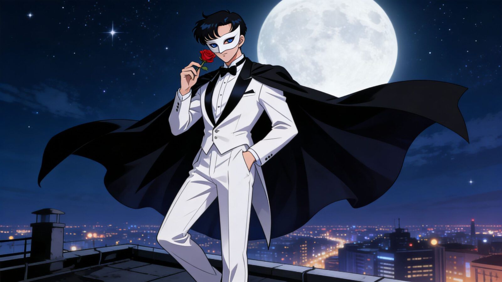 1600x900 Mamoru Chiba AI 角色扮演《Moonlight Legend: A Fated Encounter with Sailor Moon》