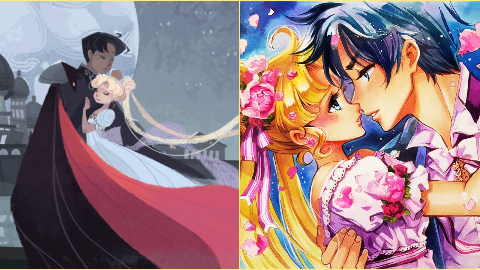 1600x900 Sailor Moon: 10 Pieces Of Usagi And Mamoru Fan Art That Are Totally Romantic