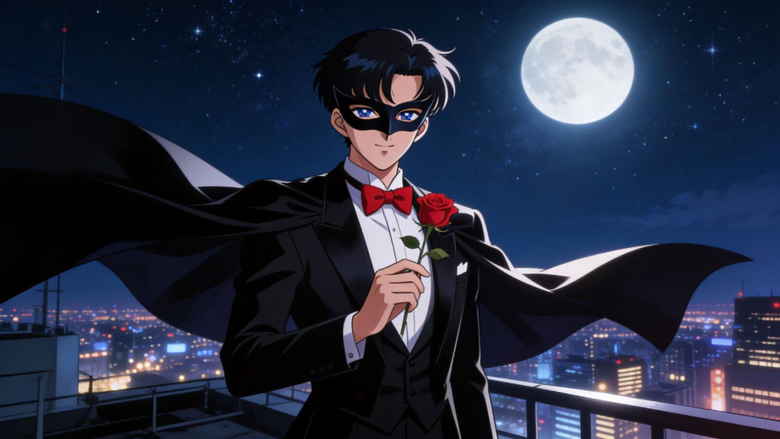 1600x900 Mamoru Chiba AI 角色扮演《Mamoru Chiba: The Tuxedo Mask's Fated Romance》