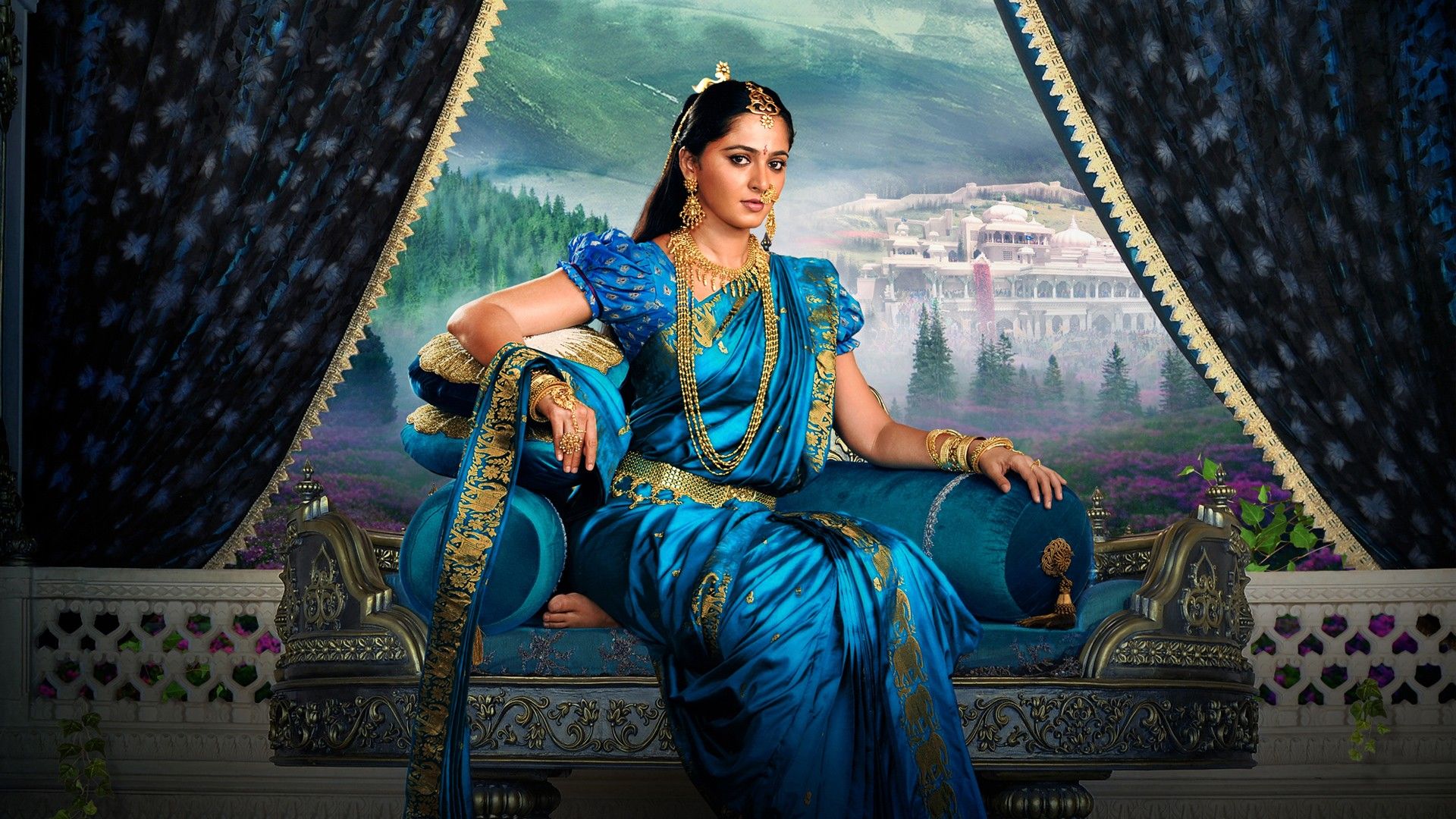 1920x1080 Anushka Shetty as Devasena in Baahubali 2 Wallpaper