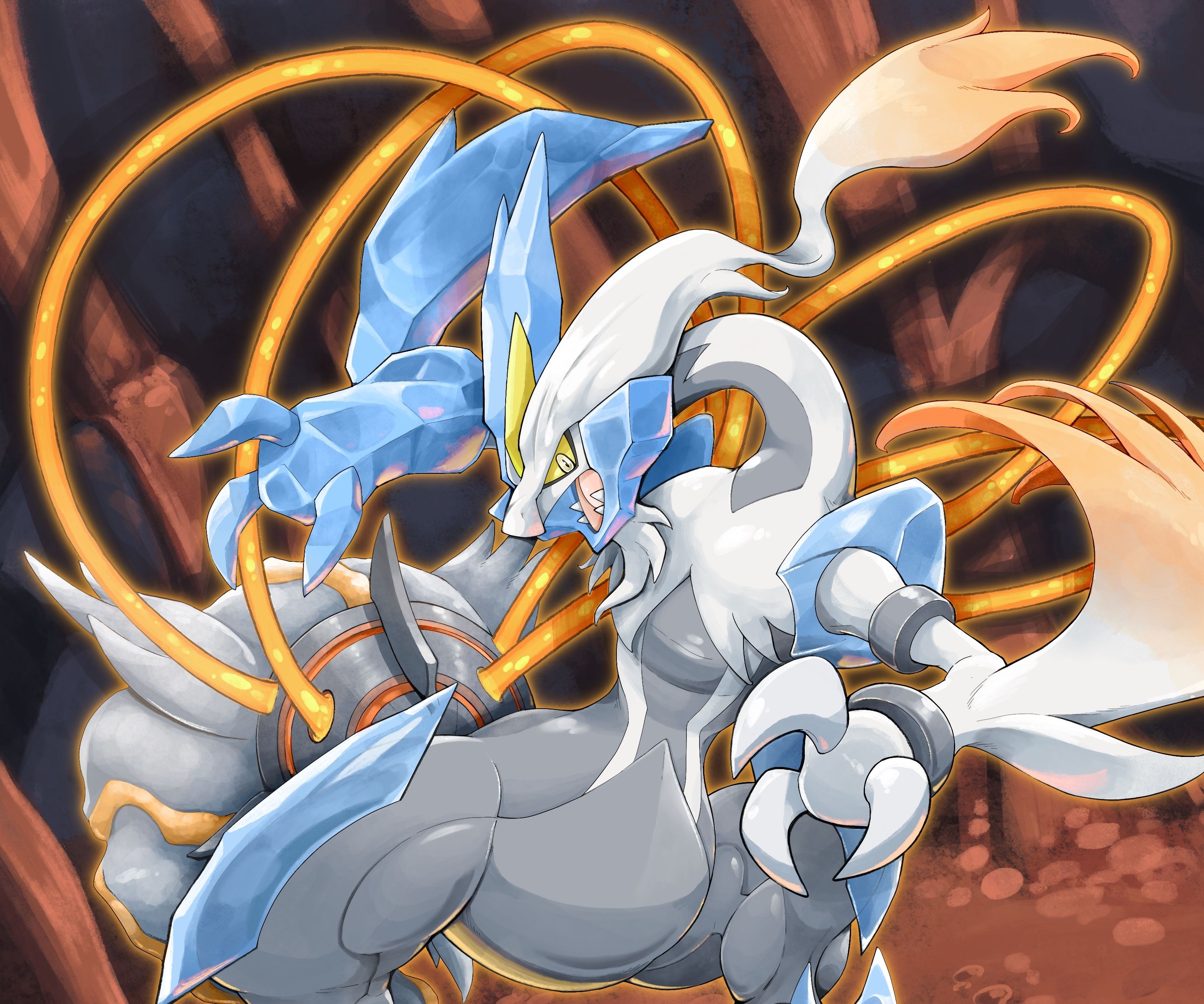 3043x2536 Download Kyurem White (Pokemon) Video Game Pokemon HD Wallpaper