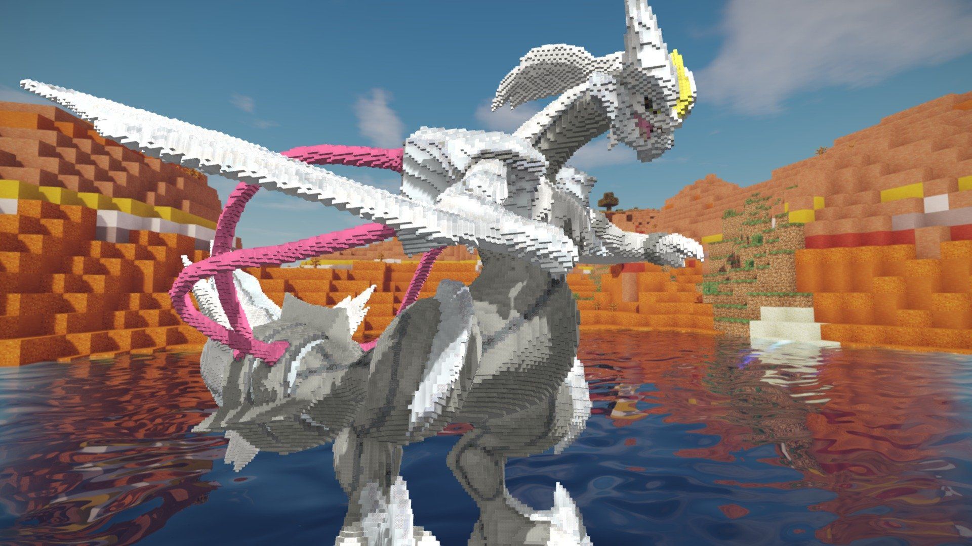 1920x1080 Minecraft White Kyurem Build Schematic model by inostupid [2fdcb29]