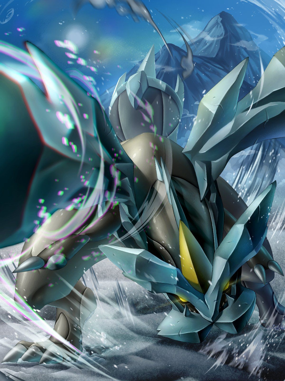 1200x1600 Kyuremémon Wallpaper by 8686island Anime Image Board