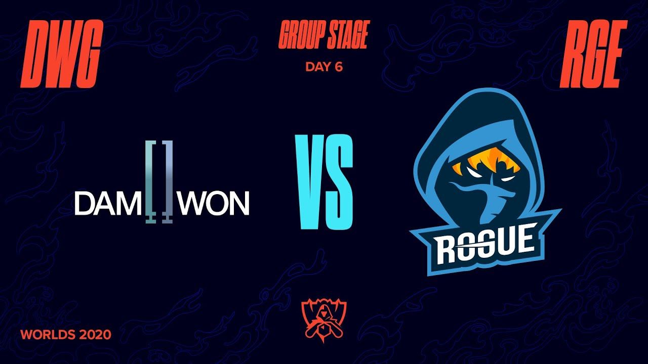 1280x720 DWG vs RGE. Worlds Group Stage Day 6. DAMWON Gaming vs Rogue (2020)