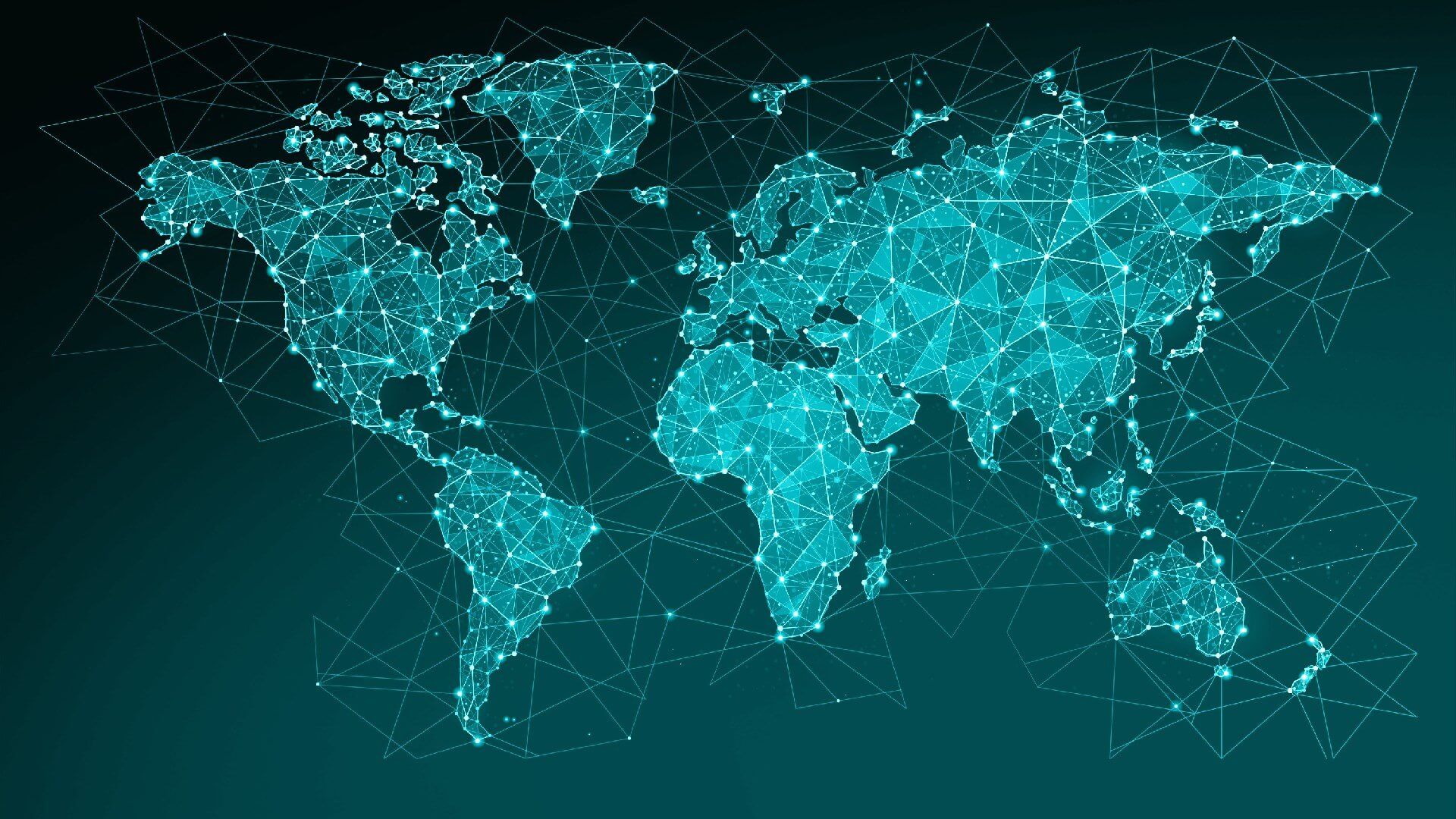 1920x1080 Cyber Map Wallpaper