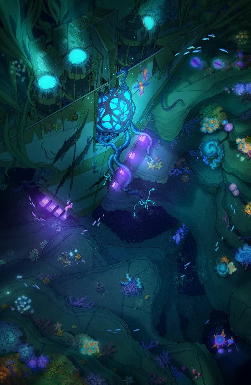 800x1227 Cyber Maze. Czepeku Sci Fi Maps