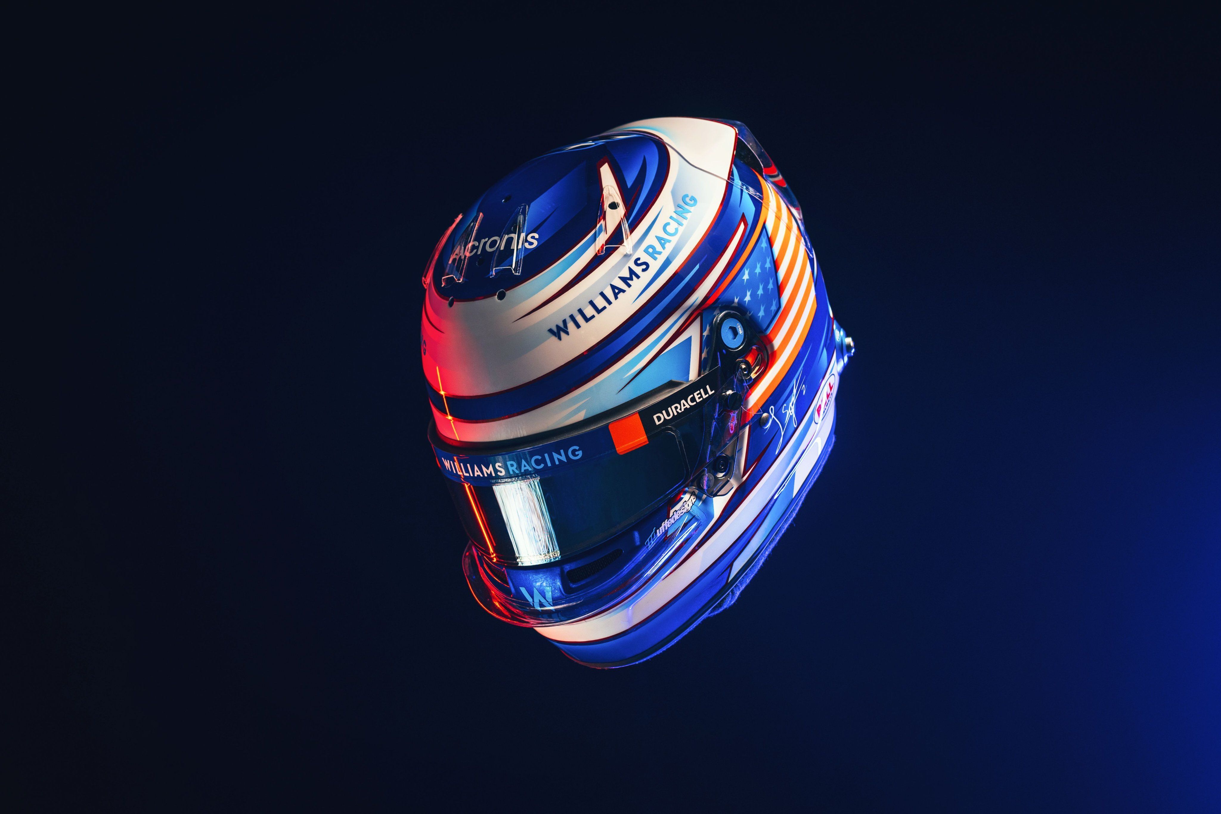 4096x2731 Logan Sargeant. Williams helmet gallery [ 4096 x 2731 ]