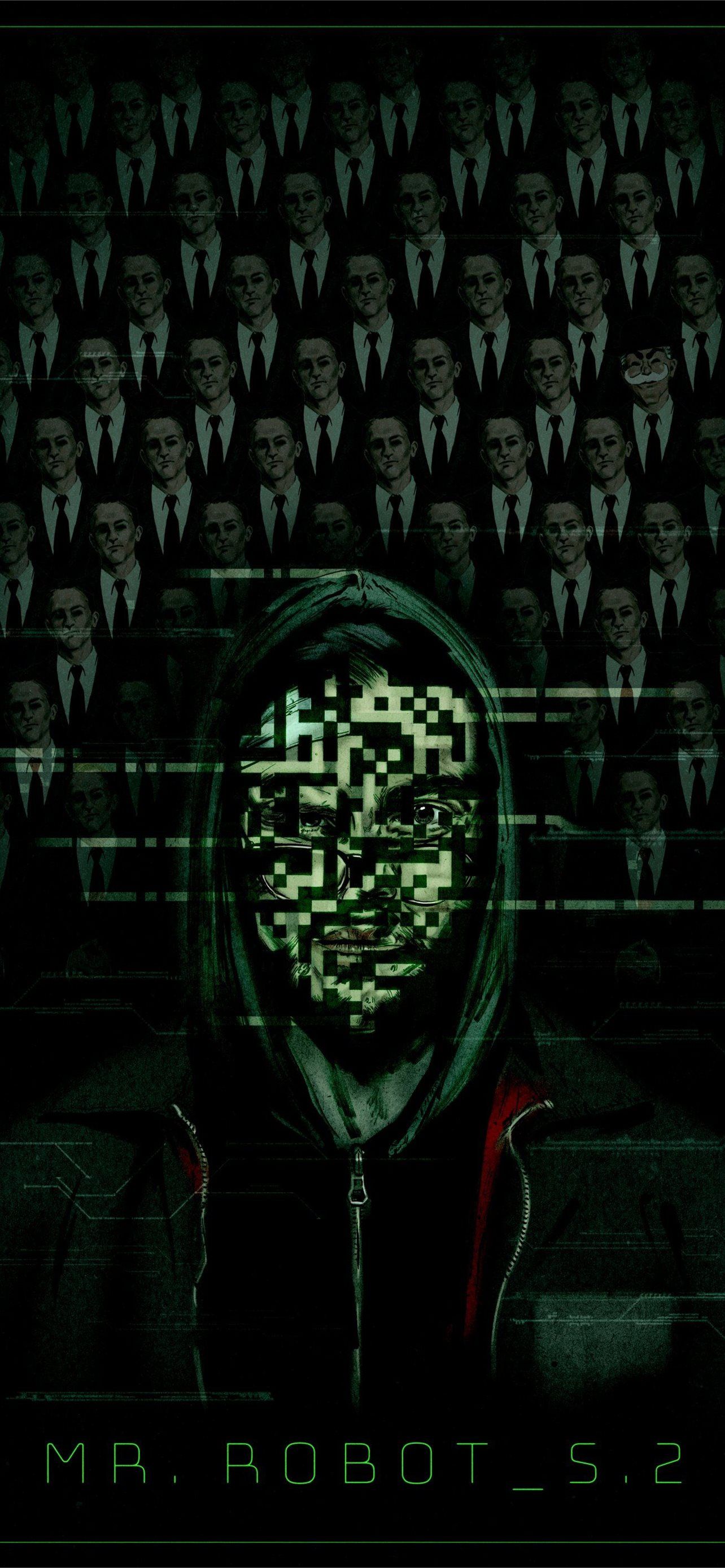 1284x2778 Mr Robot Poster PosterSpy iPhone Wallpaper Free Download
