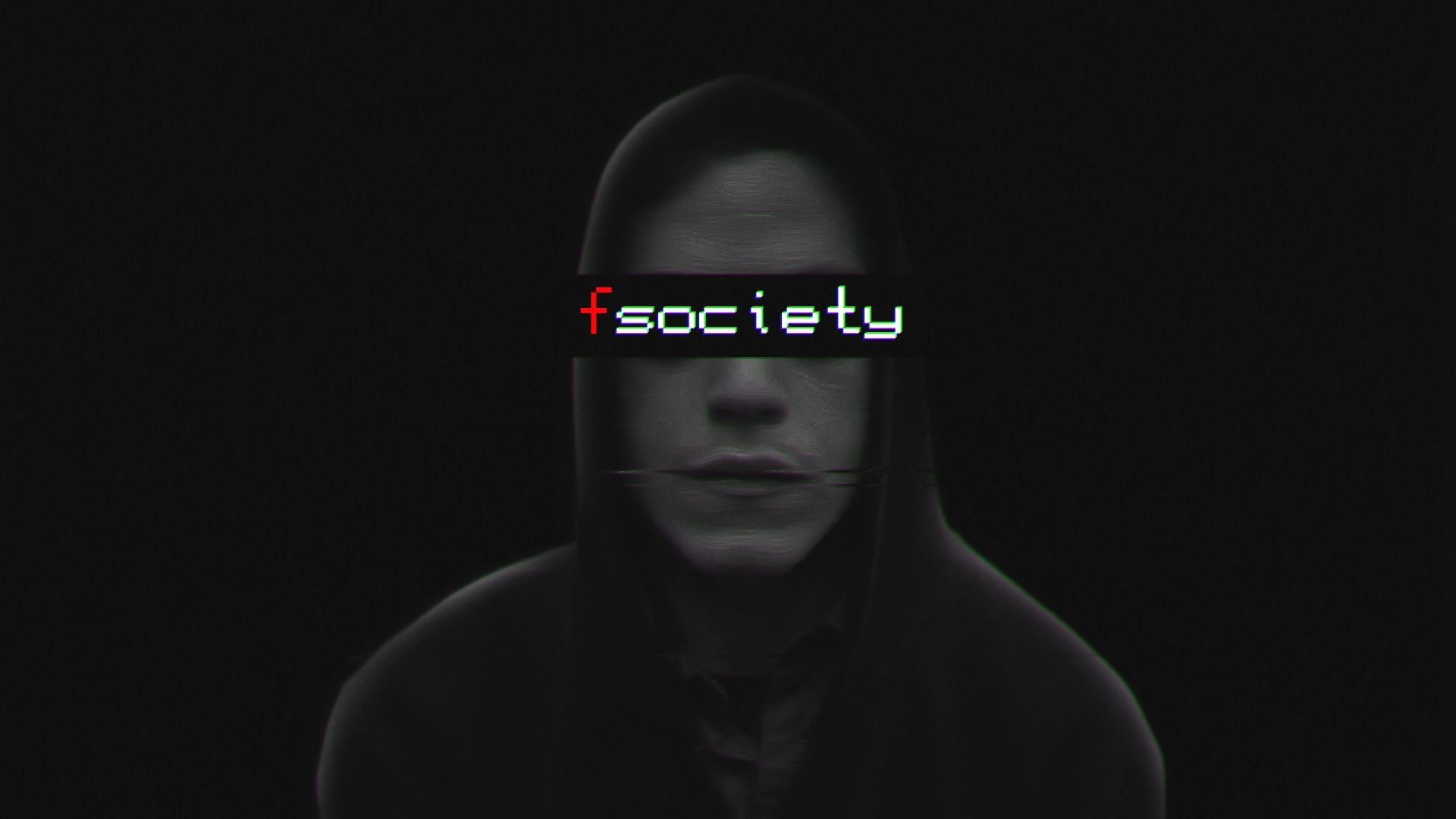 1920x1080 Elliot (Mr. Robot), Face, Mr. Robot, TV, Fsociety, Simple background, Black background Wallpaper HD / Desktop and Mobile Background
