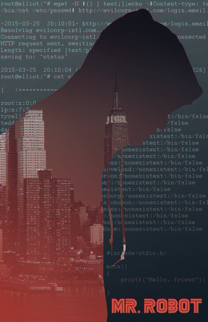 719x1111 Mr. Robot tv show poster