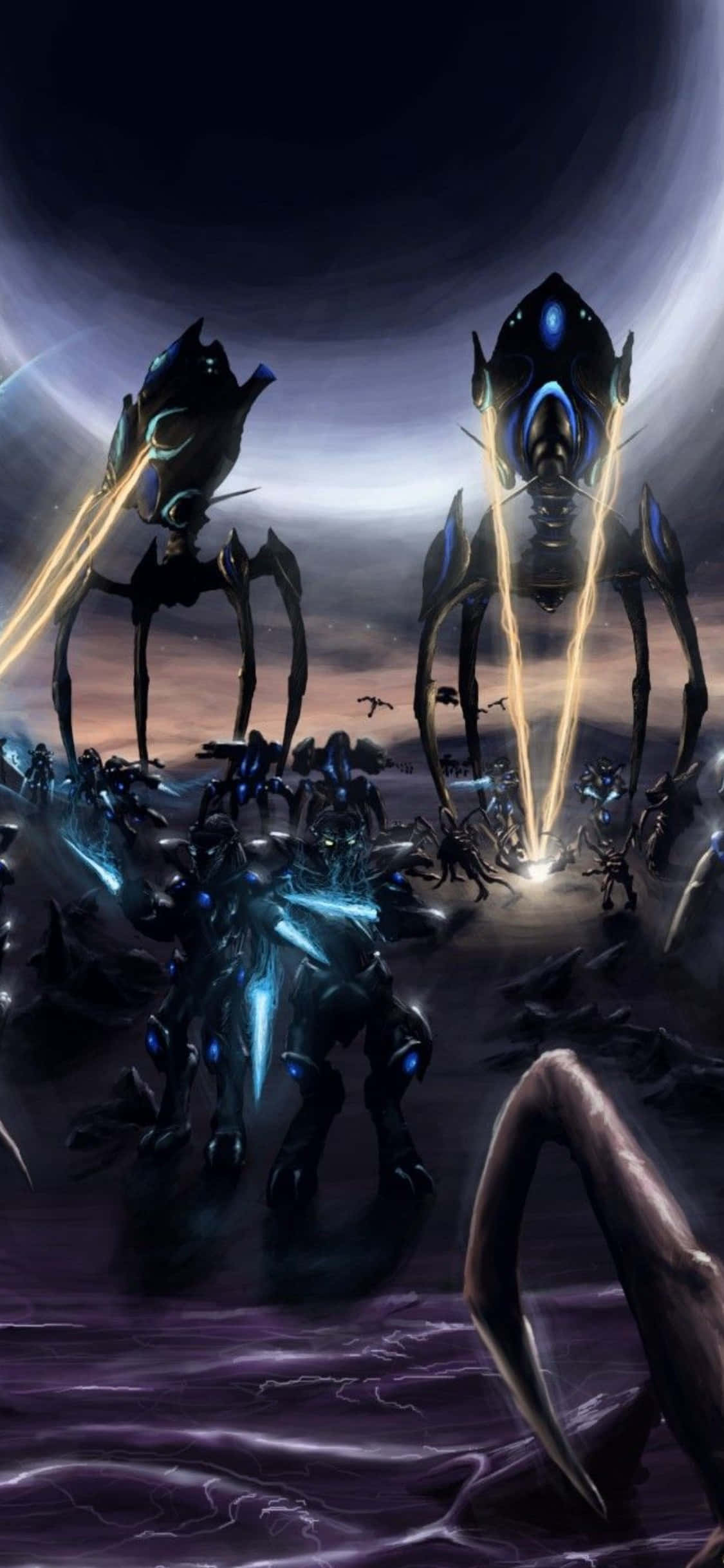 1125x2436 Download iPhone X Starcraft Ii Background Artanis Background