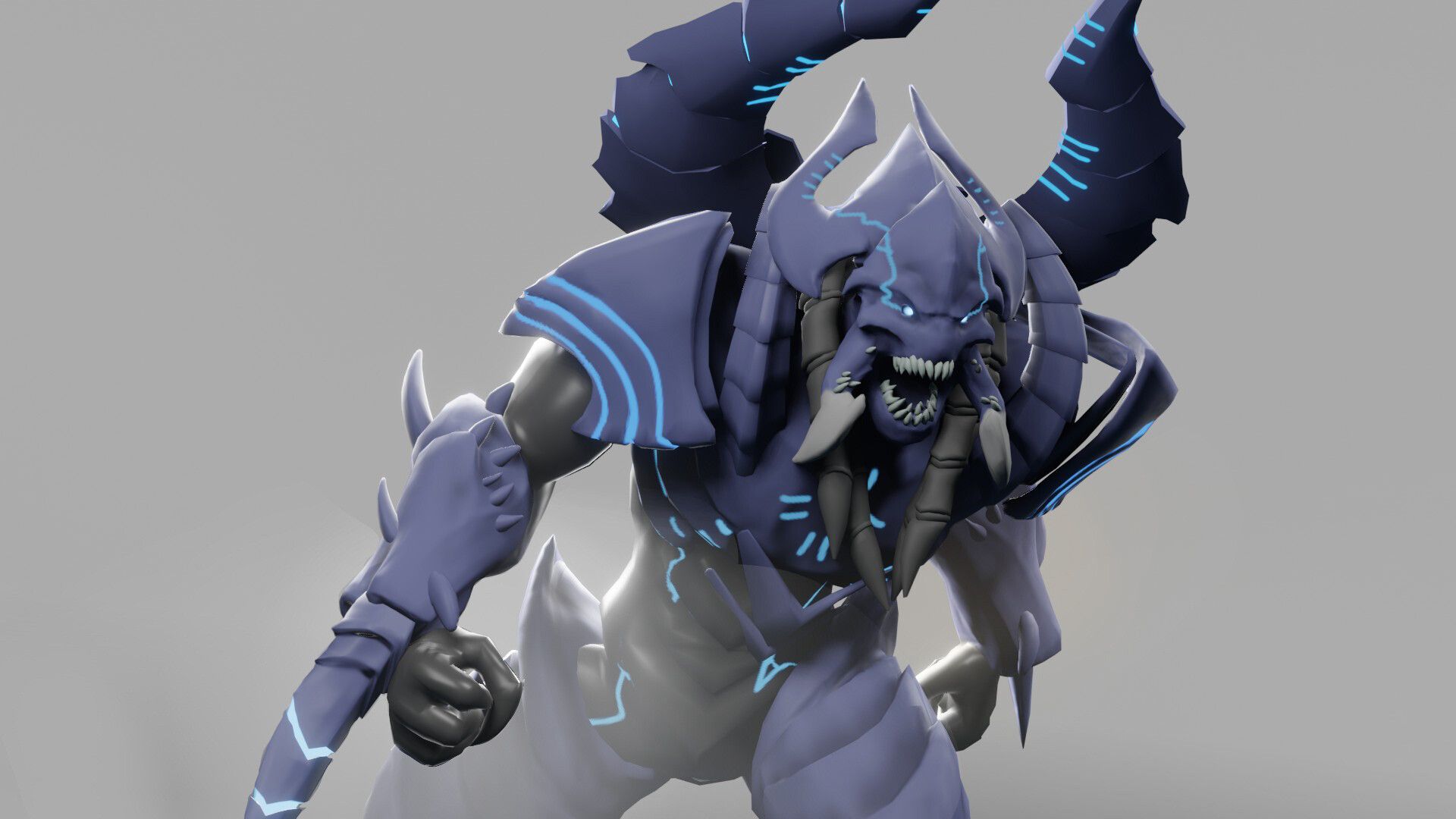 1920x1080 3D GameReady Character ( Rig + Animation ) Hybrid skin ( Blizzard Hots fan art )