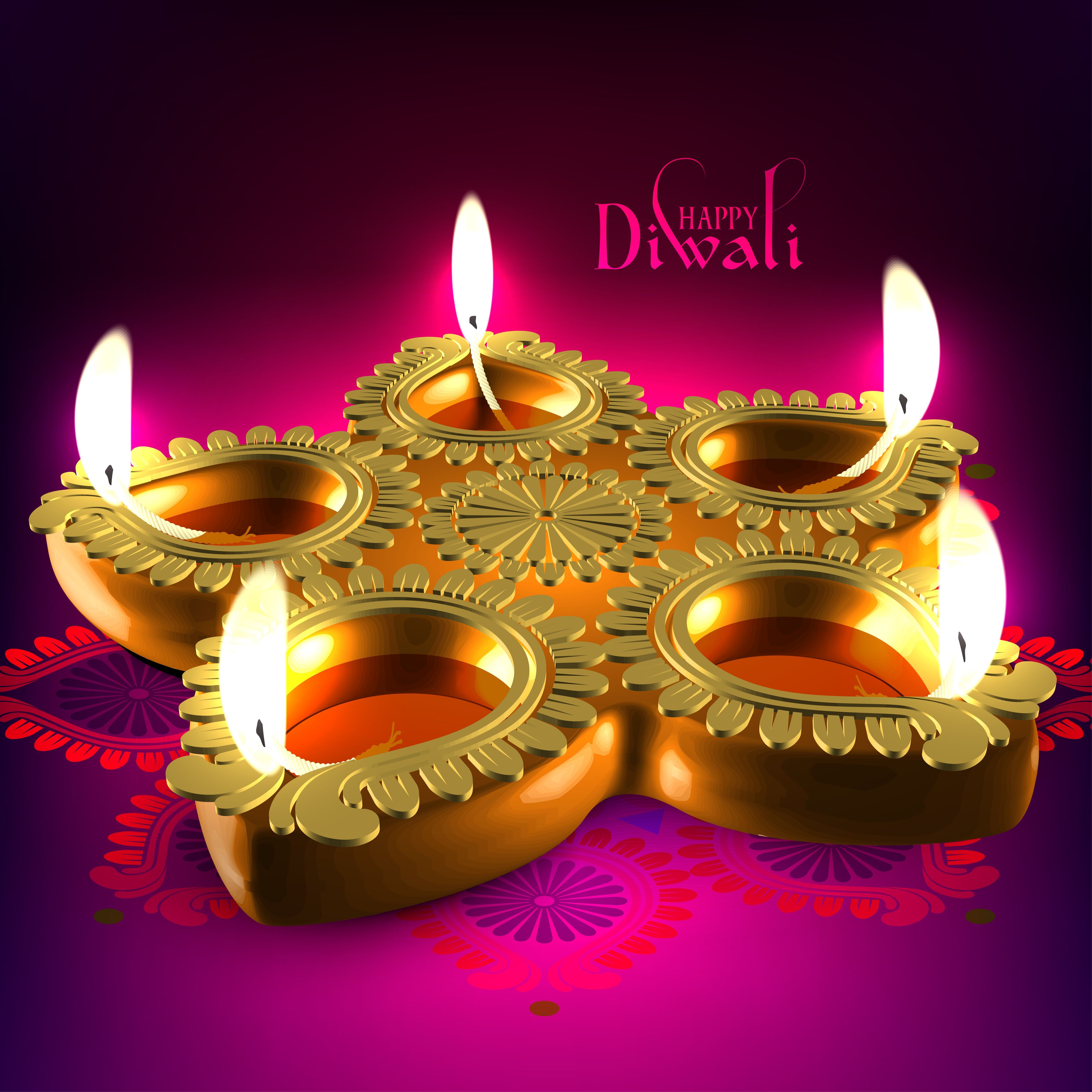 4961x4961 Diwali Celebration Wallpaper
