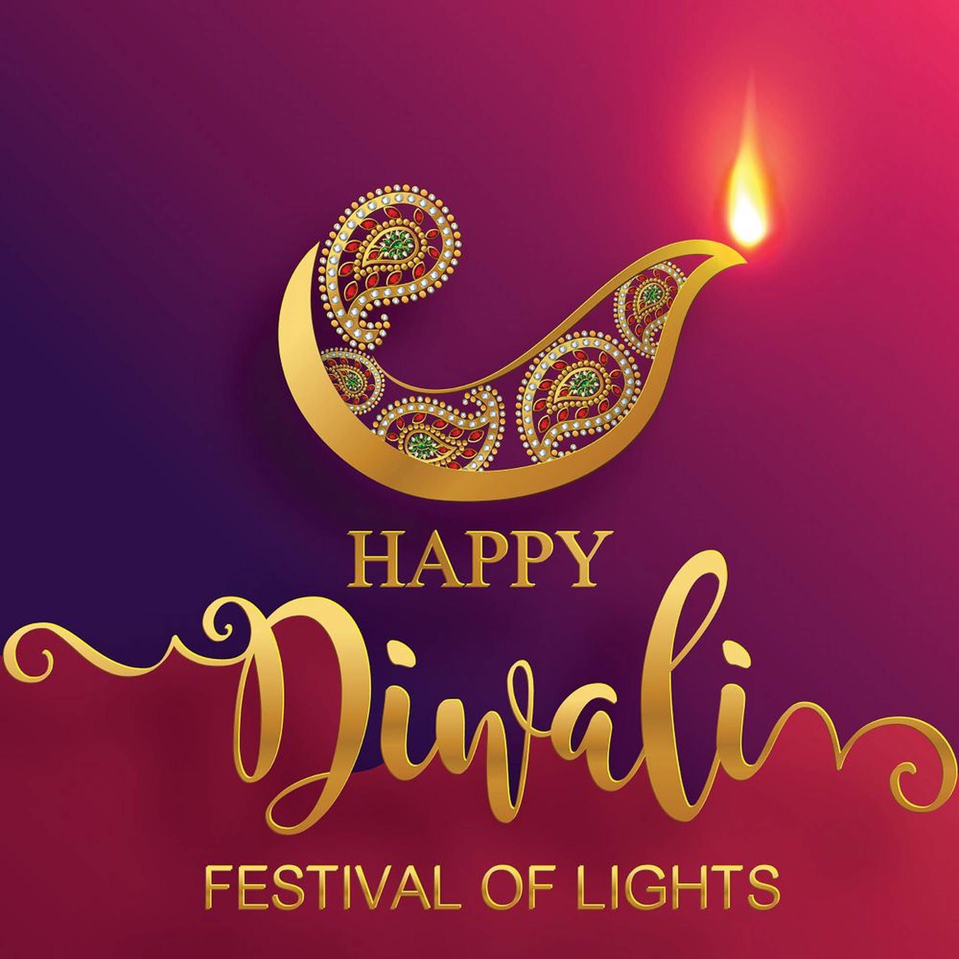 1920x1920 Diwali Poster Wallpaper