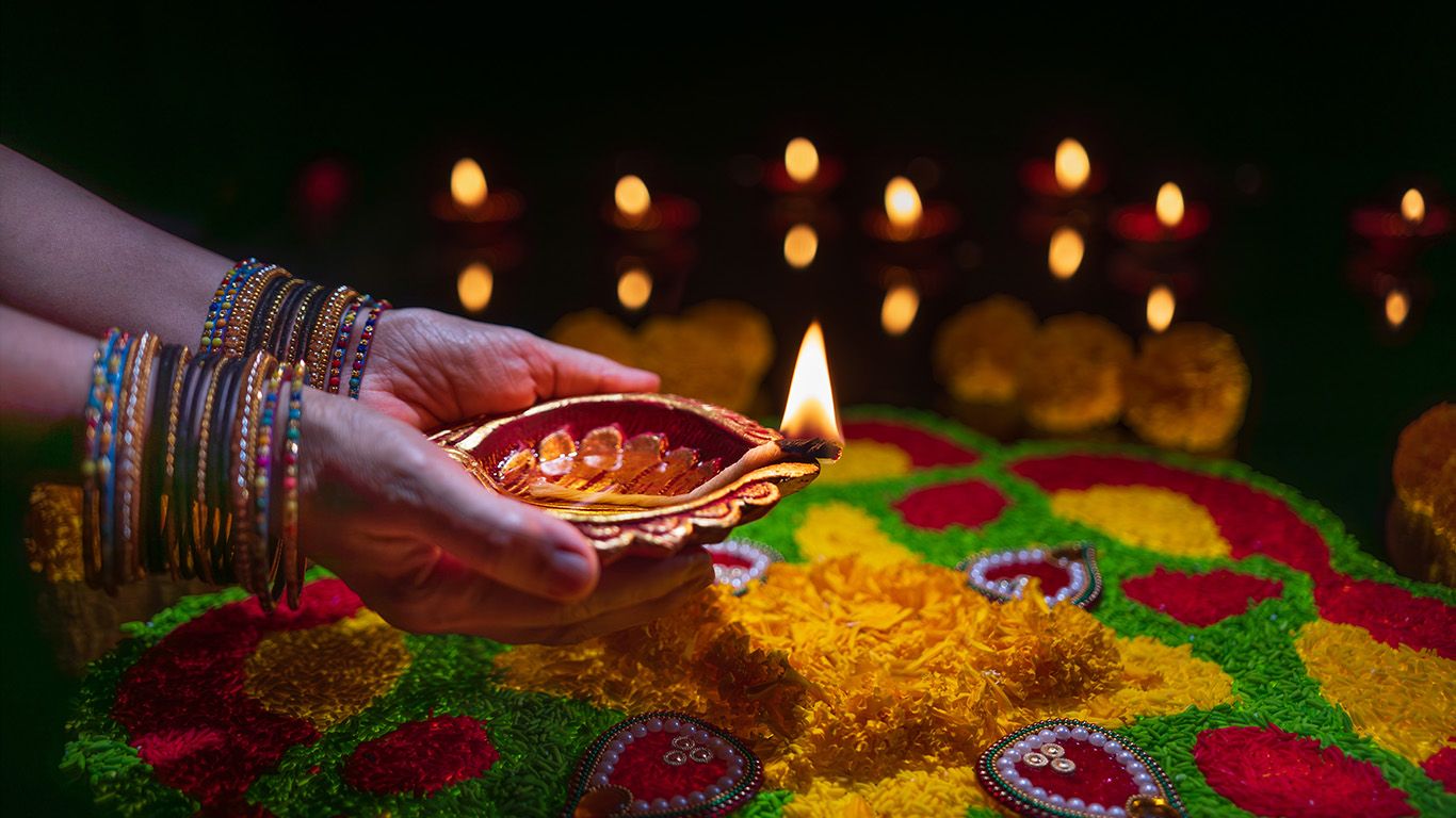 1366x768 Diwali: Festival of lights