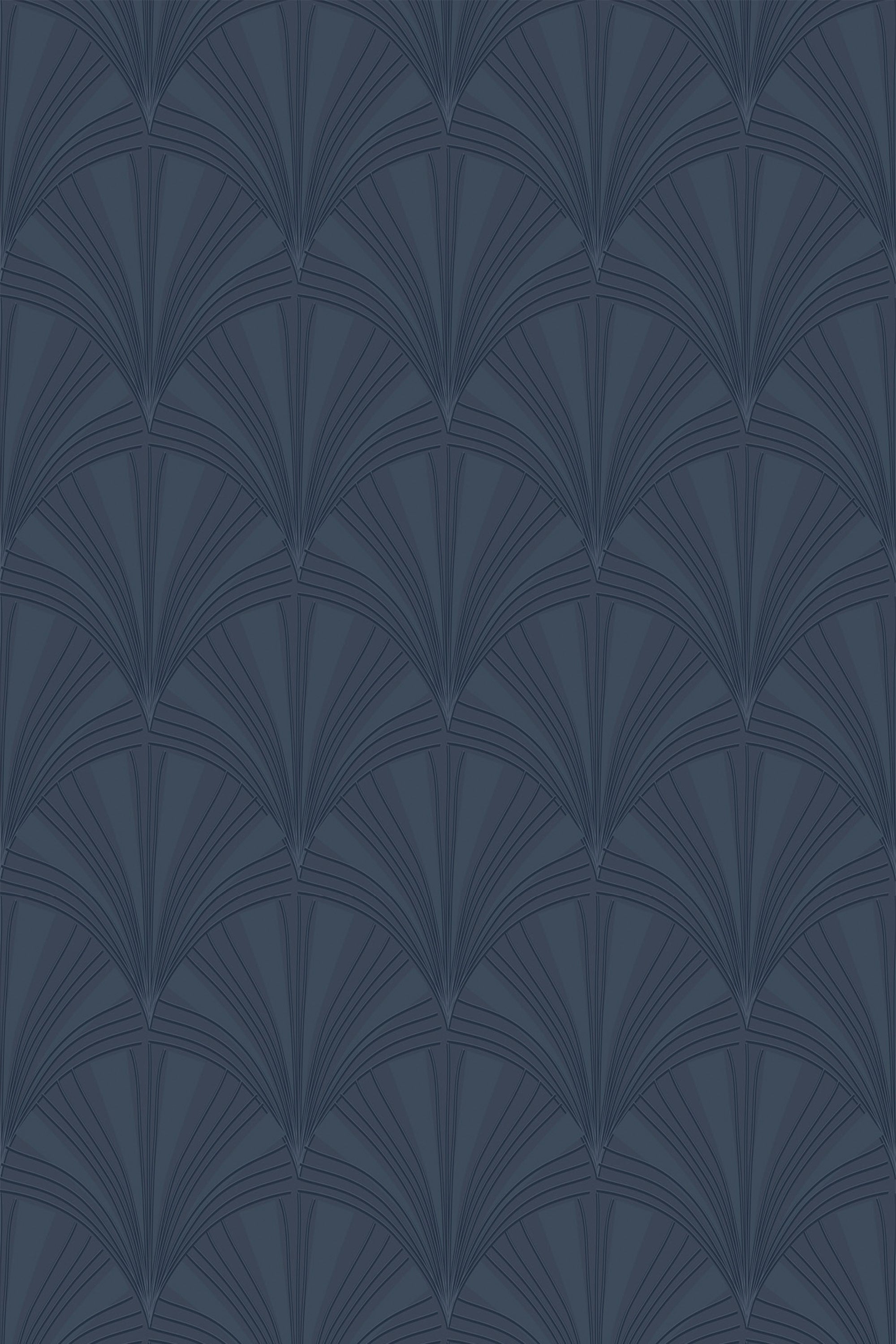 2000x3000 Dark blue Art Deco Wallpaper