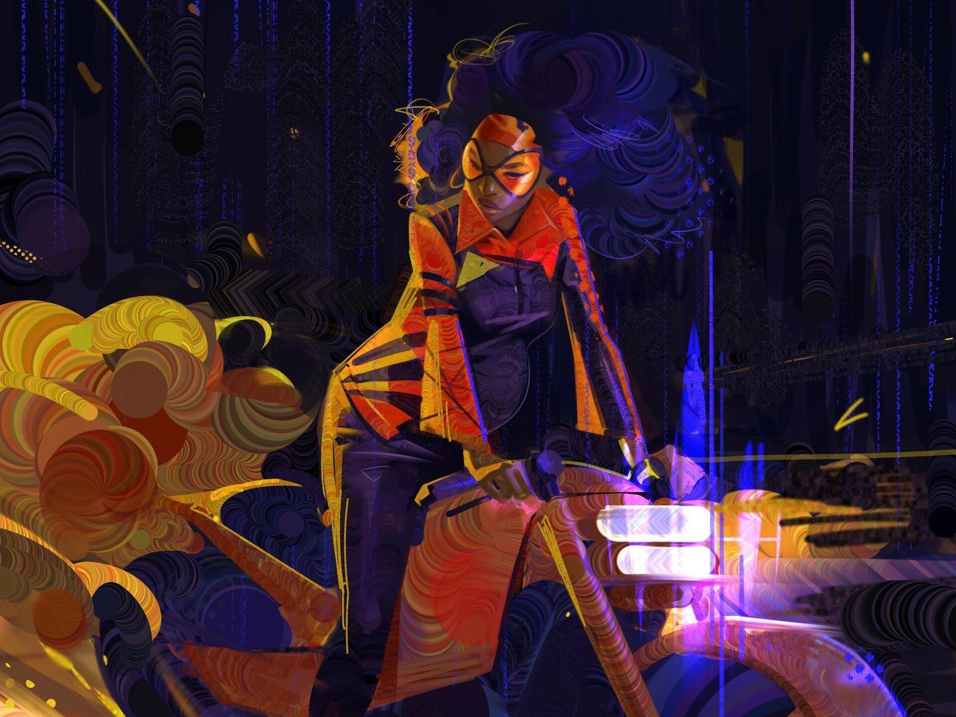 1920x1440 Download Spider Woman Jessica Drew (Marvel Comics) Movie Spider Man: Across The Spider Verse Spider Man HD Wallpaper By Loose Strokex1440