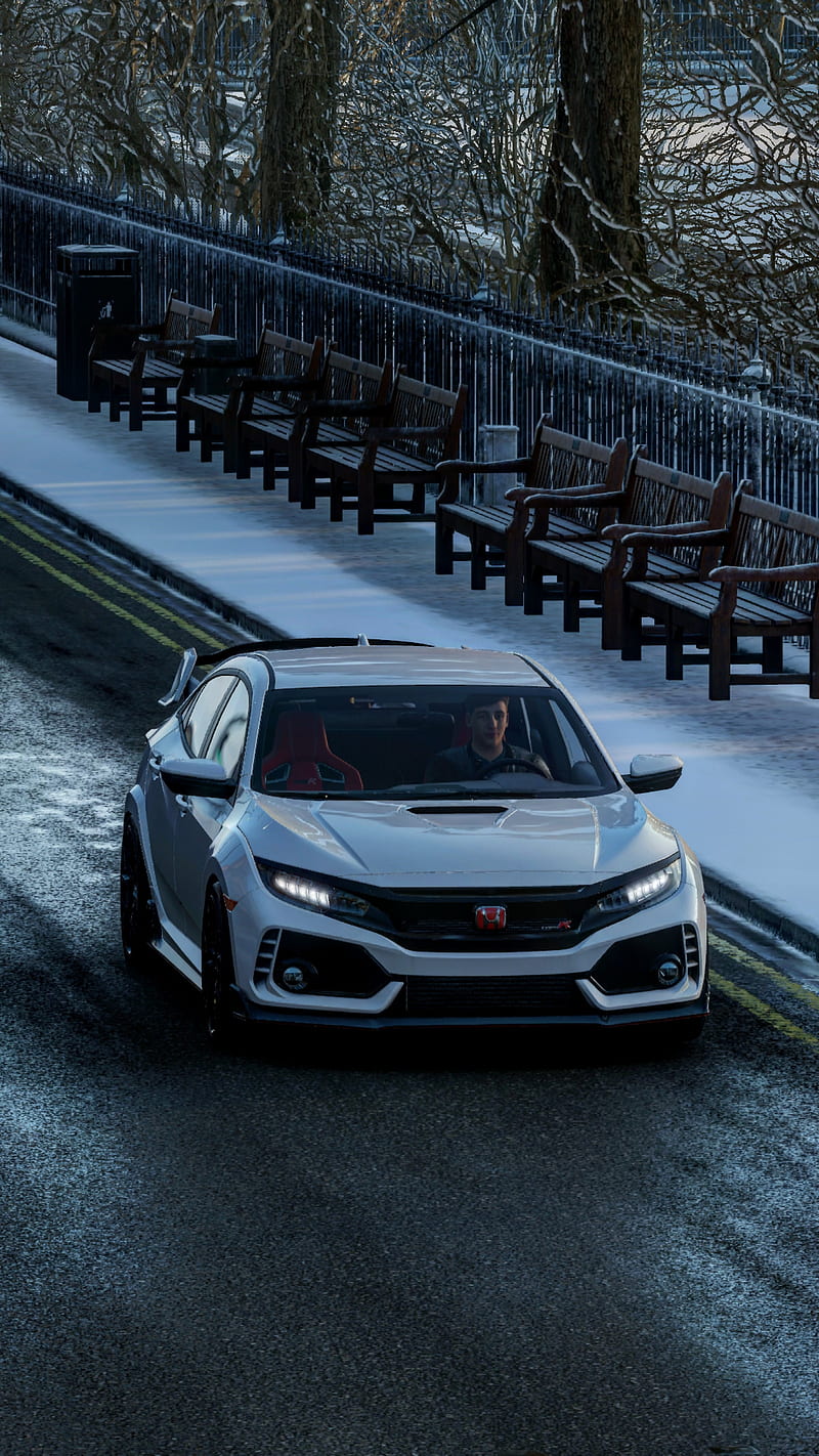 800x1422 HD white civic wallpaper