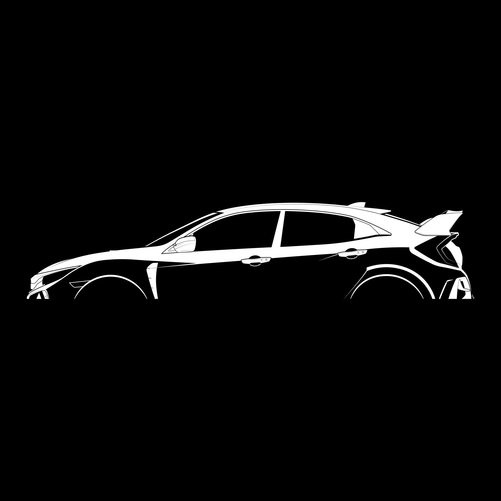 1920x1920 Civic (FC FK) Silhouette Vector File