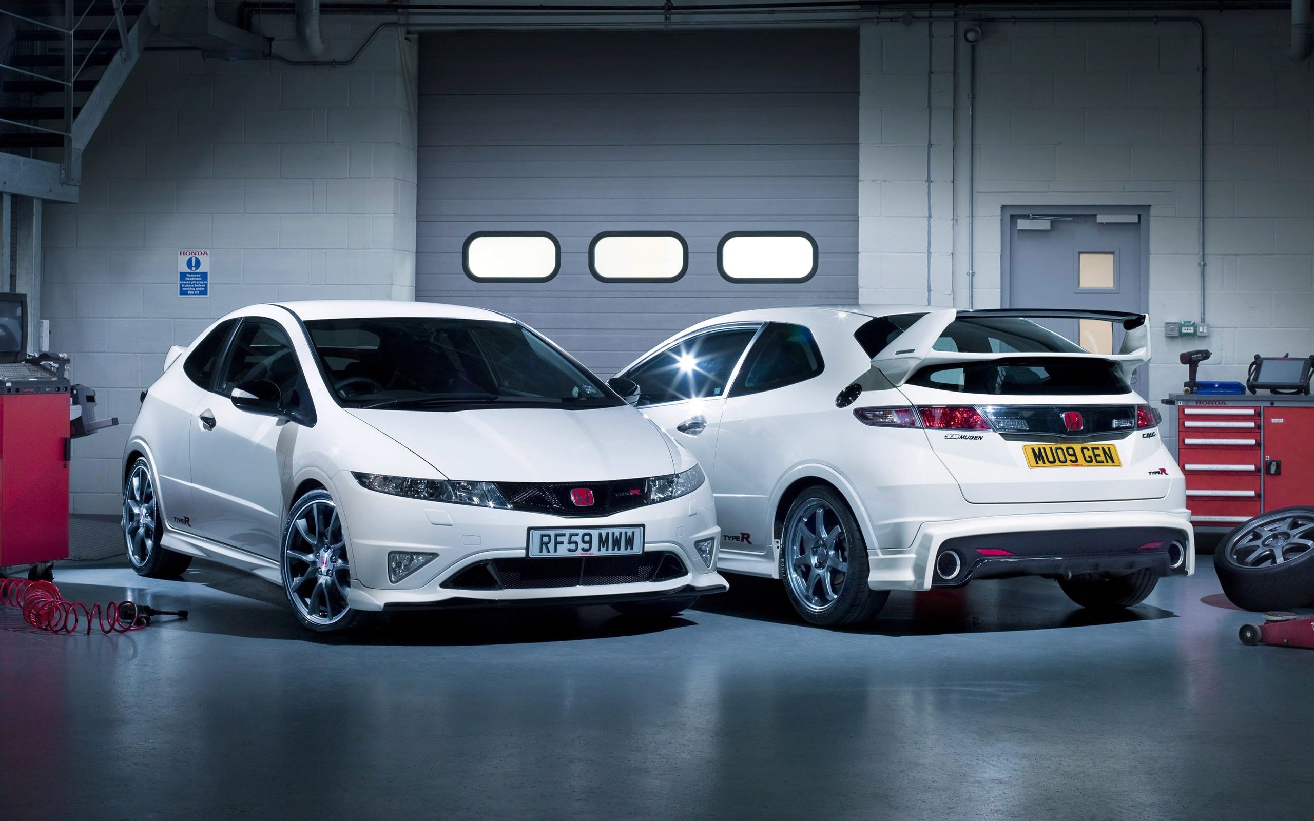 2560x1600 Wallpaper Garage, Honda, Civic, Type R, Mugen For Mobile And Desktop, Section машины, Resolution 2560x1600