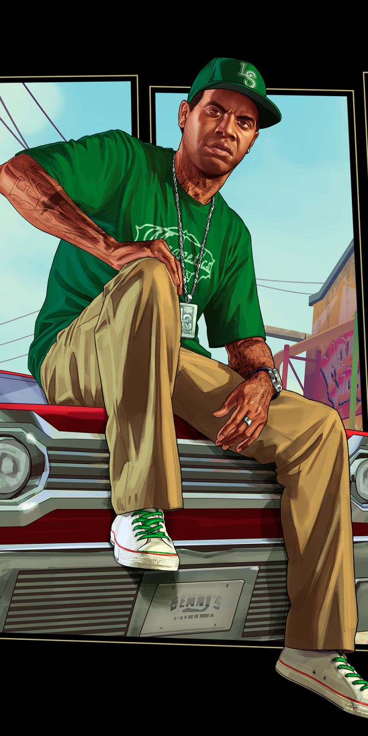 720x1440 Phone wallpaper: Video Game, Grand Theft Auto V, Grand Theft Auto Online, Lamar Davis, Grand Theft Auto 1154815