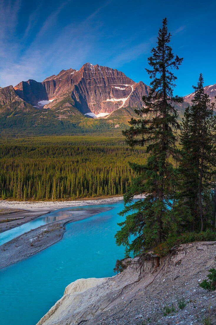 733x1100 Athabasca River and the Canadian Rocky