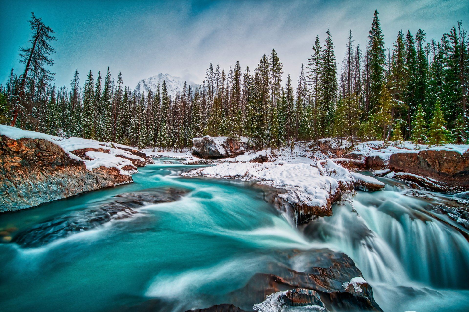 1920x1279 Download British Columbia Canada Yoho National Park Winter Nature River 4k Ultra HD Wallpaperx3886