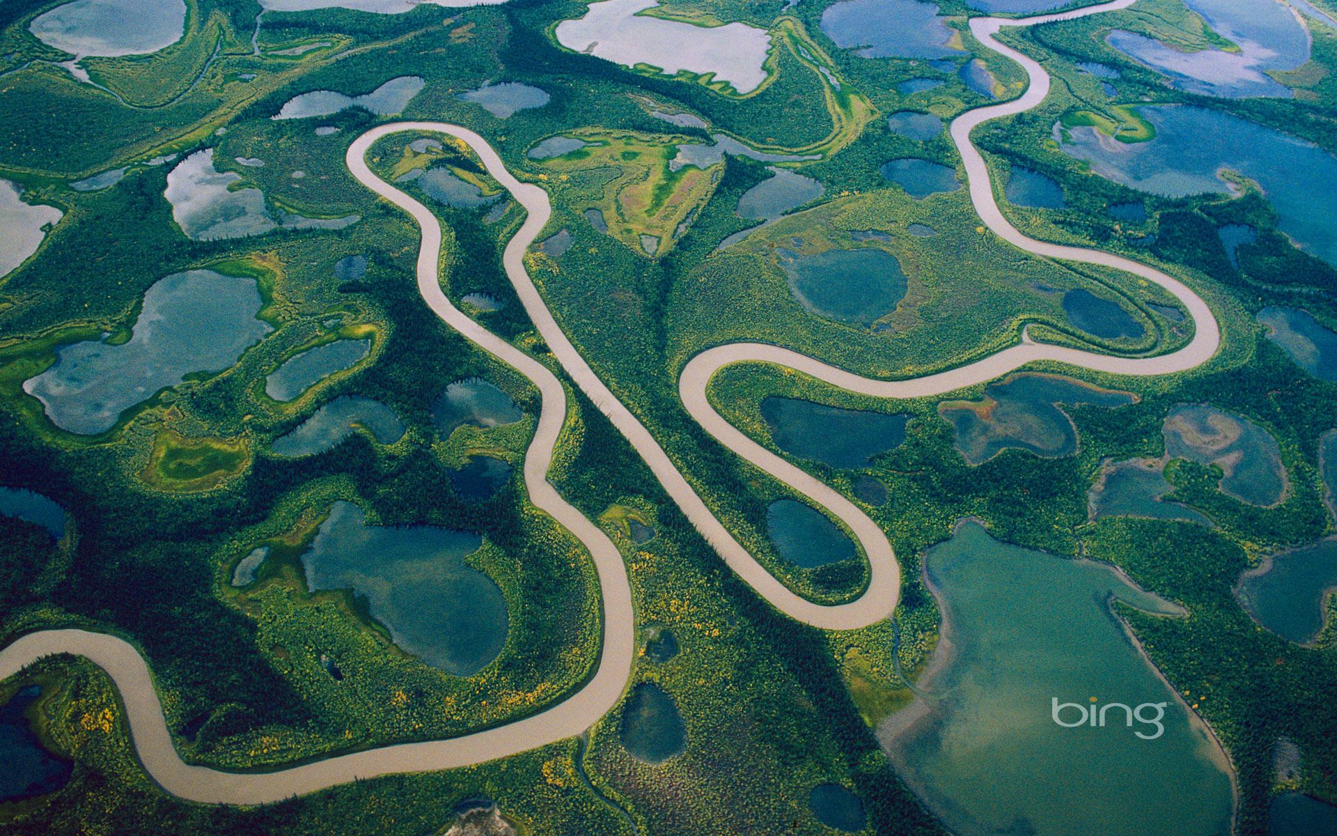 1920x1200 Mackenzie River delta, Northwest Territories, Canada Wallpaper