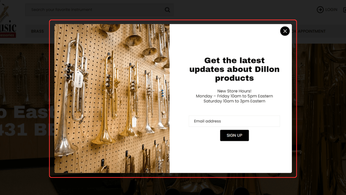 1366x768 Arrival & Exit Pop Up Incentivizer