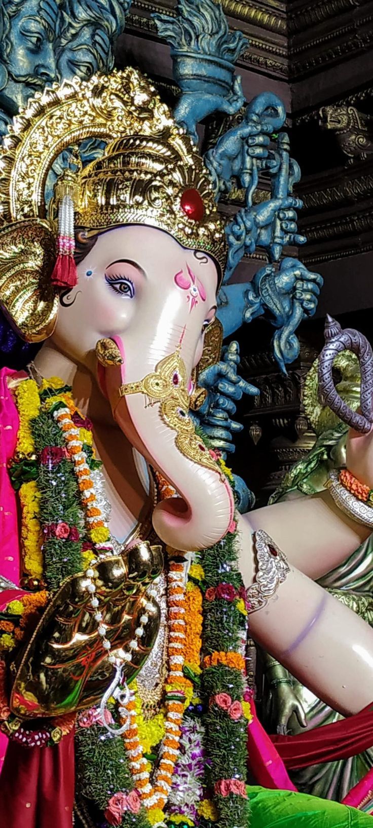 736x1635 Parel cha raja 2025 wallpaper. Lalbaugcha raja wallpaper HD 4k, Lal bag cha raja ganpati