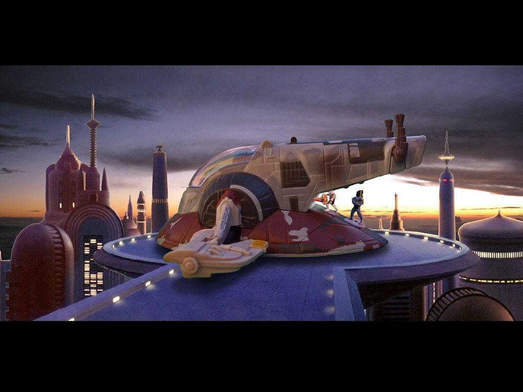 1024x768 Loading Lobot onto the Slave 1. Lobot, frozen in Carbonite