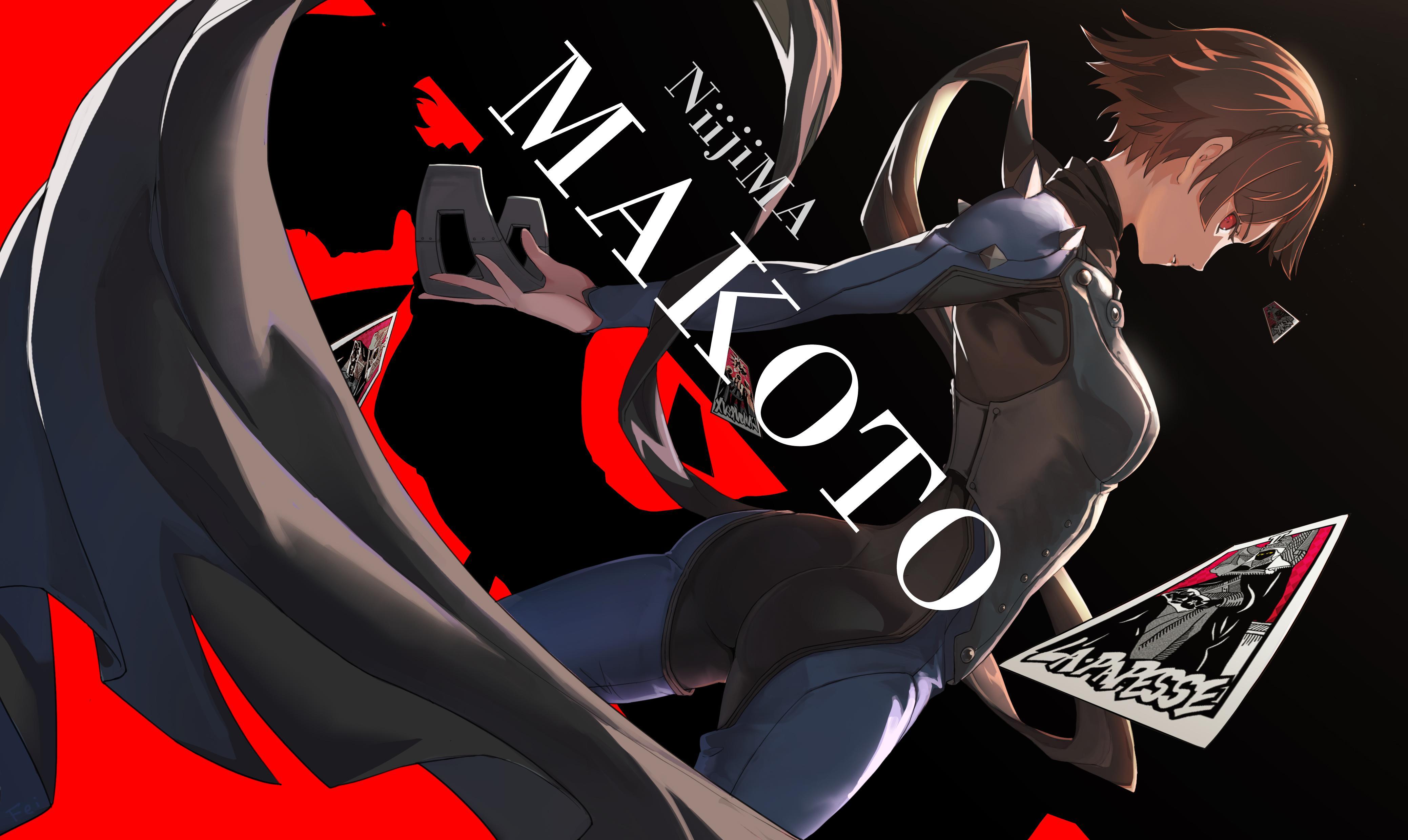 Makoto Niijima Wallpapers Top Free Makoto Niijima Backgrounds Wallpaperaccess