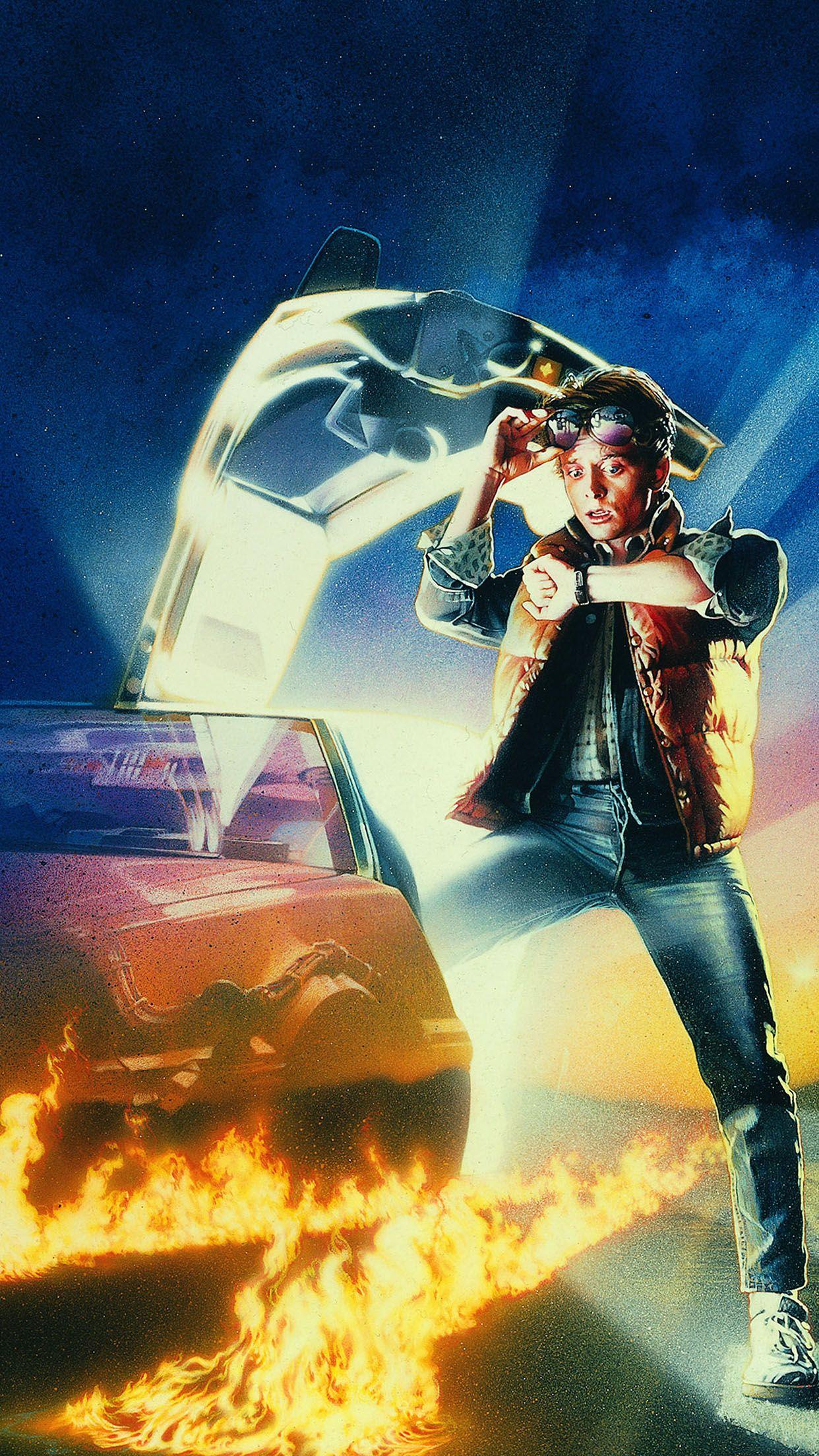 1242x2208 Wallpaper Back To The Future Time Film Poster