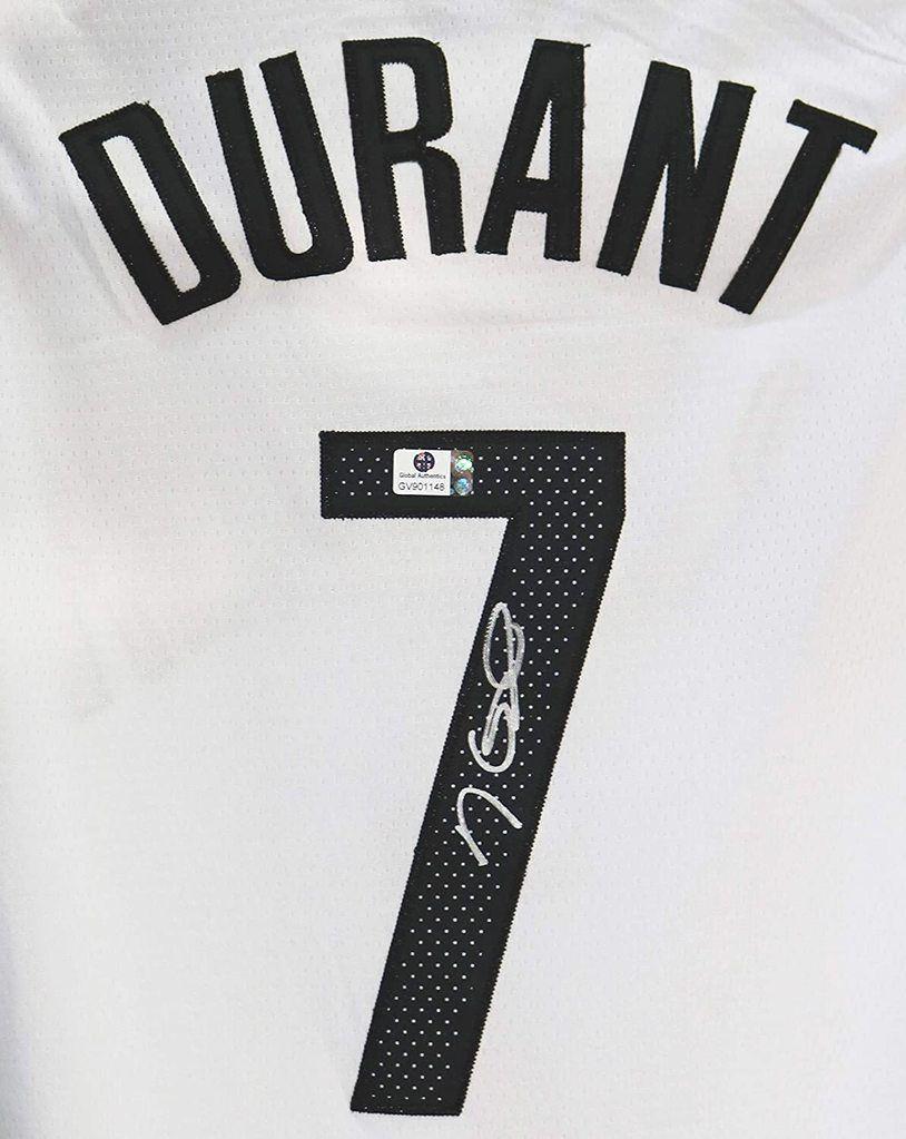 814x1023 Kevin Durant Brooklyn Nets Signed Autographed White Jersey COA